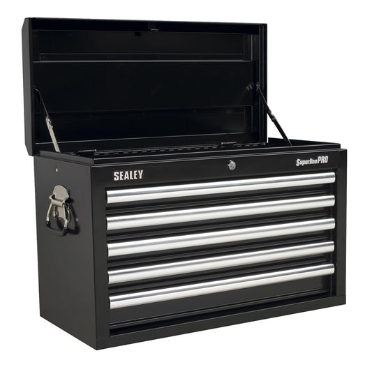 Sealey Topchest 5 Drawer with Ball-Bearing Slides - Black AP33059B