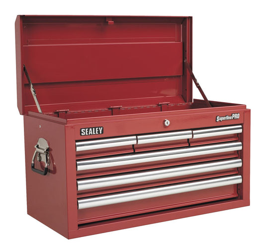 Sealey Topchest 6 Drawer with Ball-Bearing Slides - Red AP33069