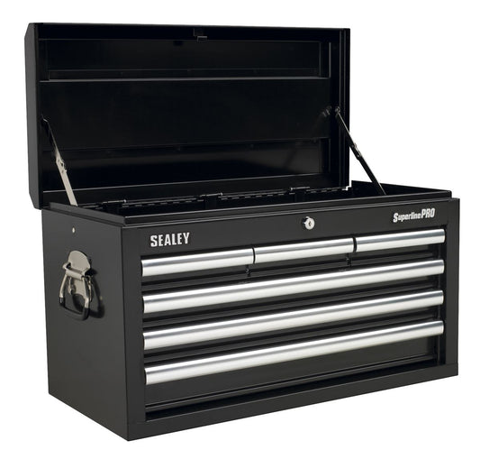 Sealey Topchest 6 Drawer with Ball-Bearing Slides - Black AP33069B