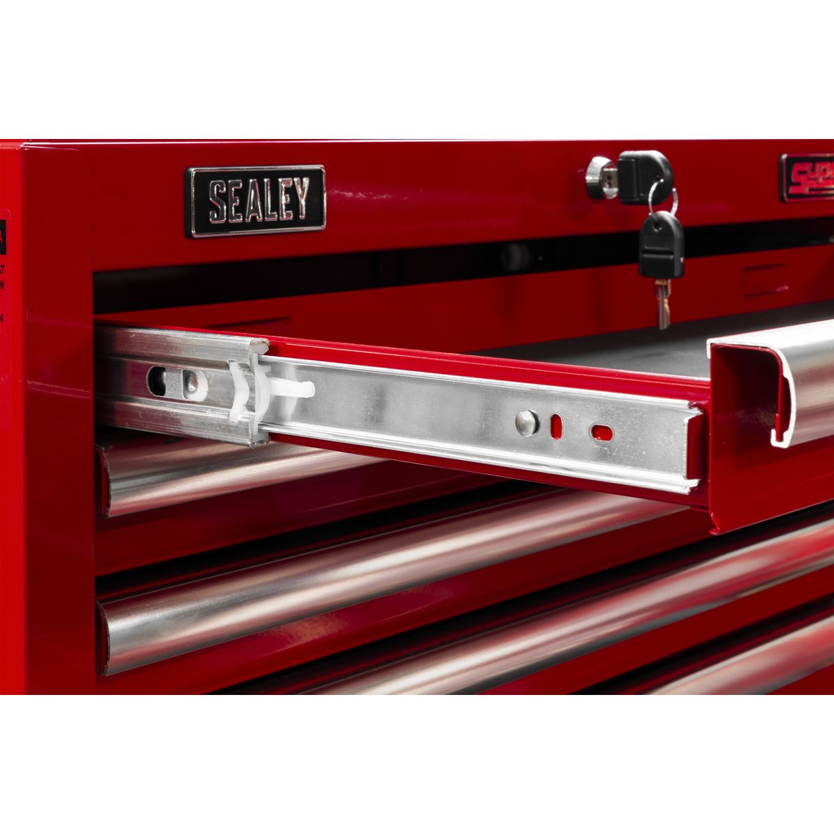 Sealey Topchest 10 Drawer with Ball-Bearing Slides - Red AP33109