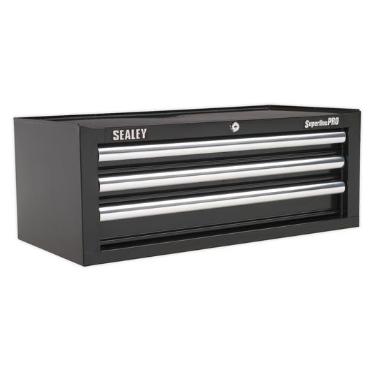 Sealey Mid-Box 3 Drawer with Ball-Bearing Slides - Black AP33339B