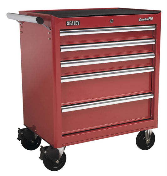 Sealey Rollcab 5 Drawer with Ball-Bearing Slides - Red AP33459