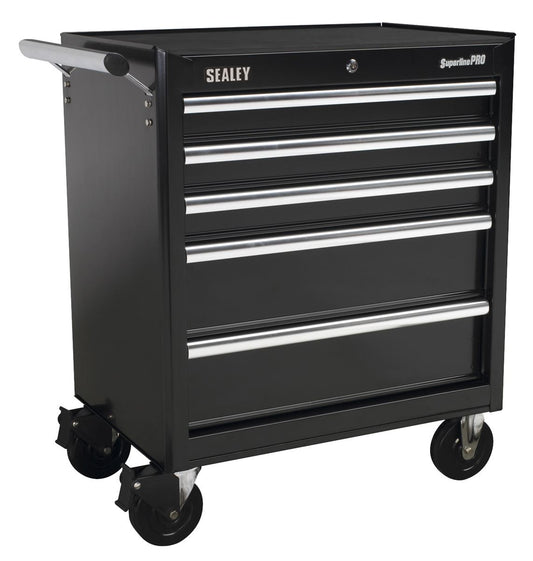 Sealey Rollcab 5 Drawer with Ball-Bearing Slides - Black AP33459B