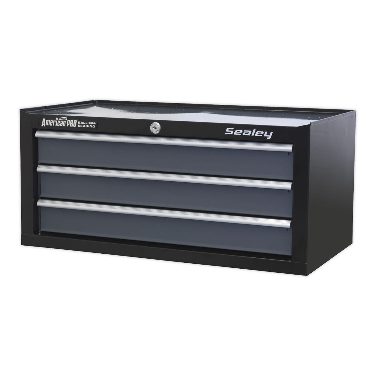 Sealey Mid-Box 3 Drawer with Ball-Bearing Slides - Black/Grey AP3503TB