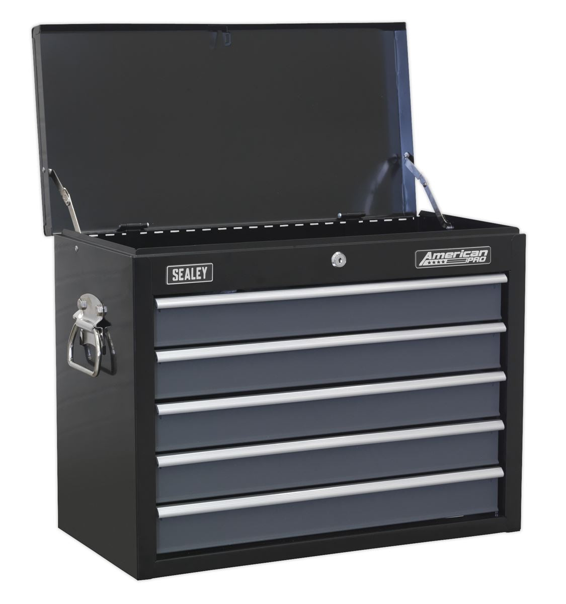 Sealey Topchest 5 Drawer with Ball-Bearing Slides - Black/Grey AP3505TB