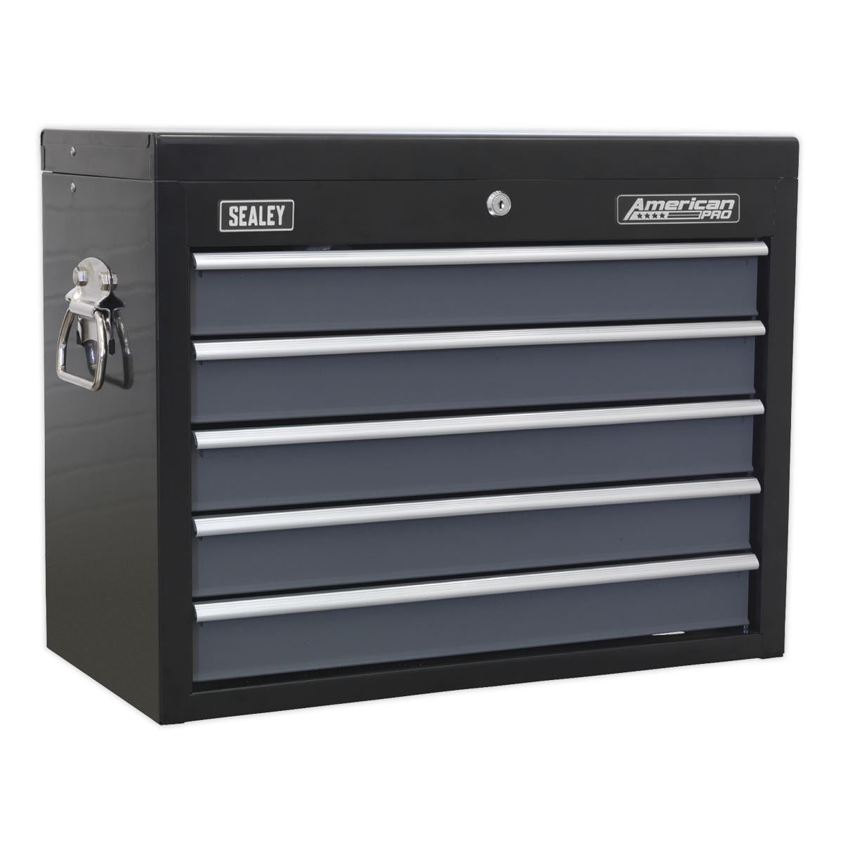 Sealey Topchest 5 Drawer with Ball-Bearing Slides - Black/Grey AP3505TB