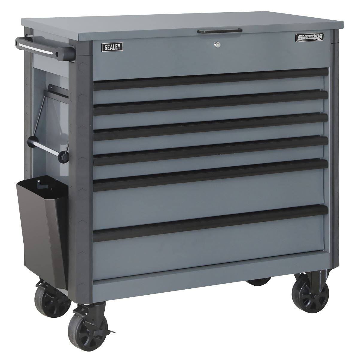 Sealey Grey Tool Box Trolley 6 Drawer with Ball Bearing Slides AP366G