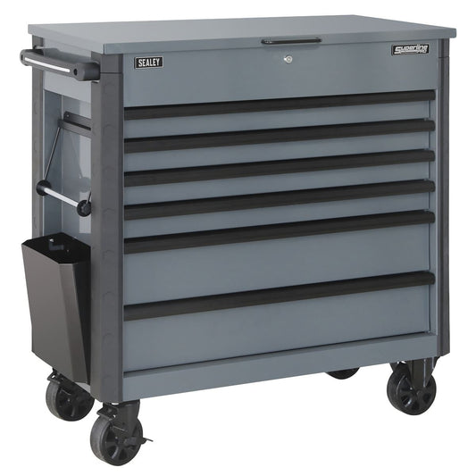 Sealey Grey Tool Box Trolley 6 Drawer with Ball Bearing Slides AP366G