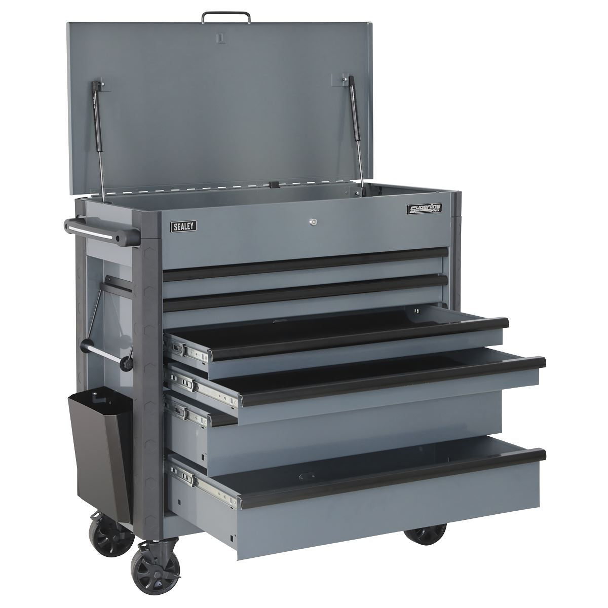 Sealey Grey Tool Box Trolley 6 Drawer with Ball Bearing Slides AP366G