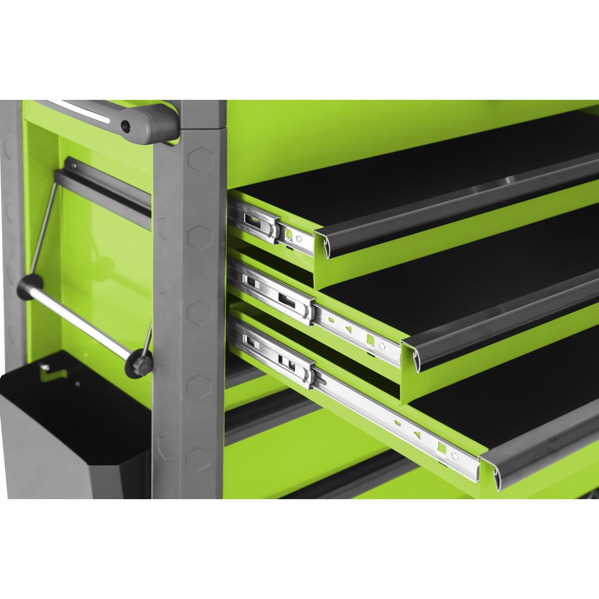 Sealey Green Tool Box Trolley 6 Drawer with Ball Bearing Slides AP366HV