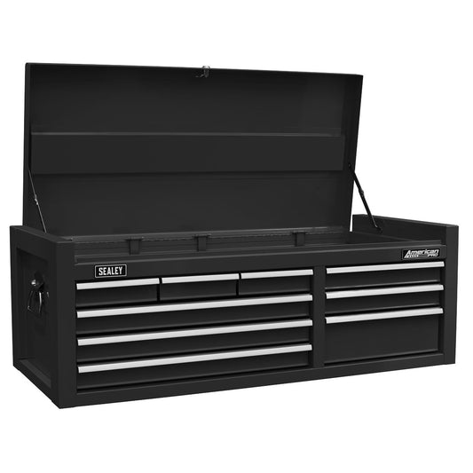 Sealey Black Topchest 9 Drawer with Ball Bearing Slides Double Skin AP4109B