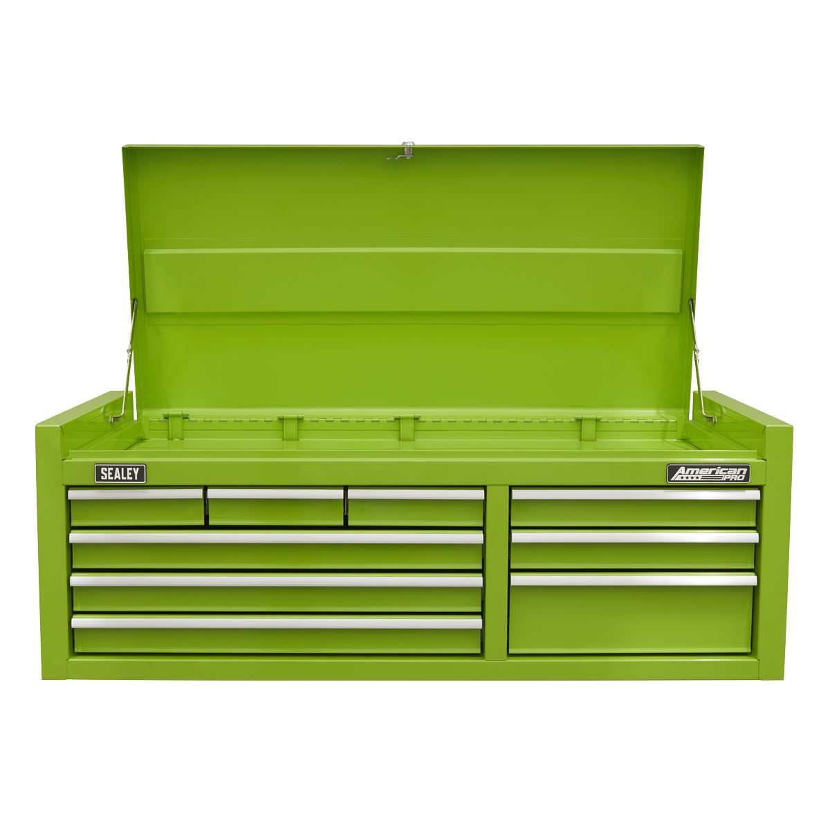 Sealey Green Topchest 9 Drawer with Ball Bearing Slides Double Skin AP4109HV