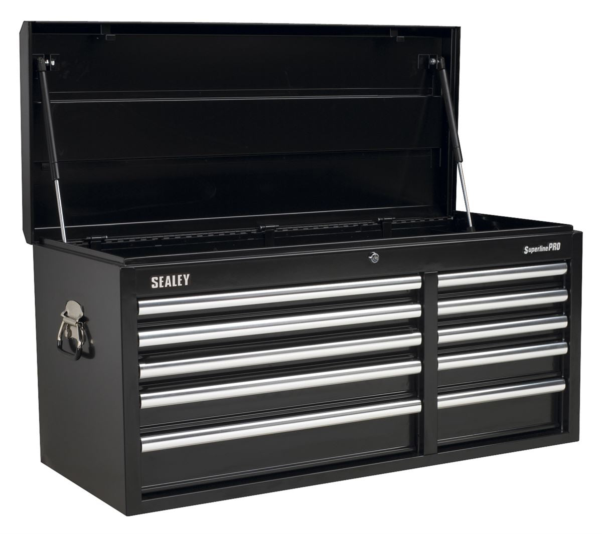 Sealey Topchest 10 Drawer with Ball-Bearing Slides Heavy-Duty - Black AP41110B