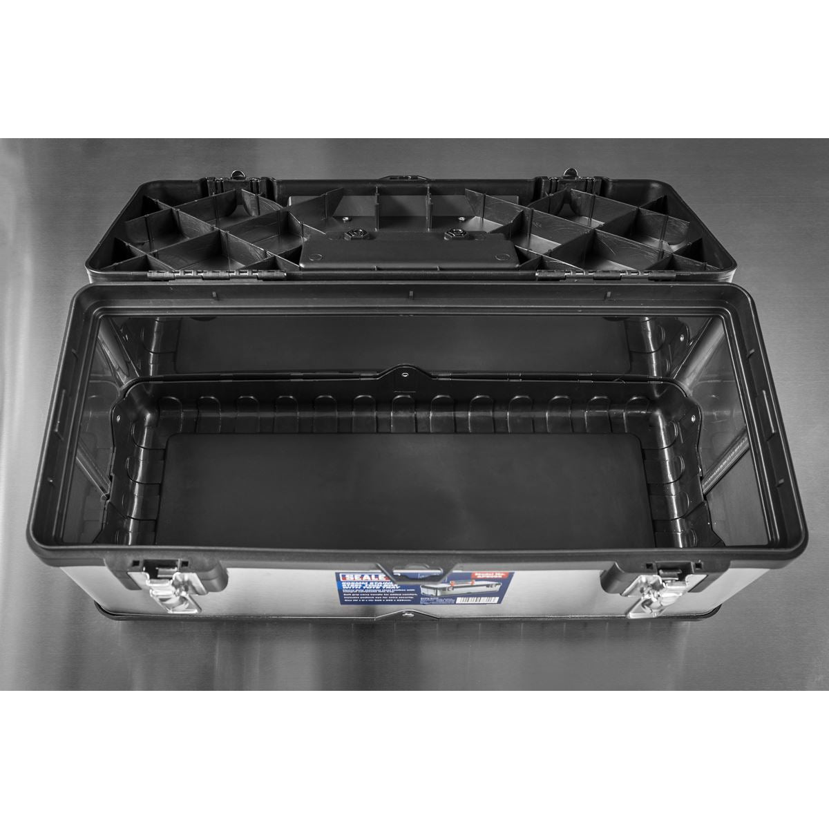 Sealey Stainless Steel Toolbox 505mm with Tote Tray AP505S
