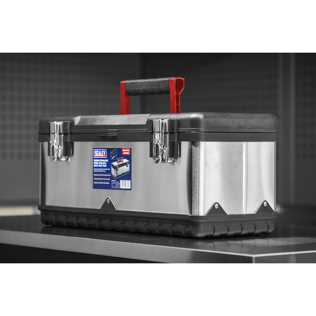 Sealey Stainless Steel Toolbox 505mm with Tote Tray AP505S