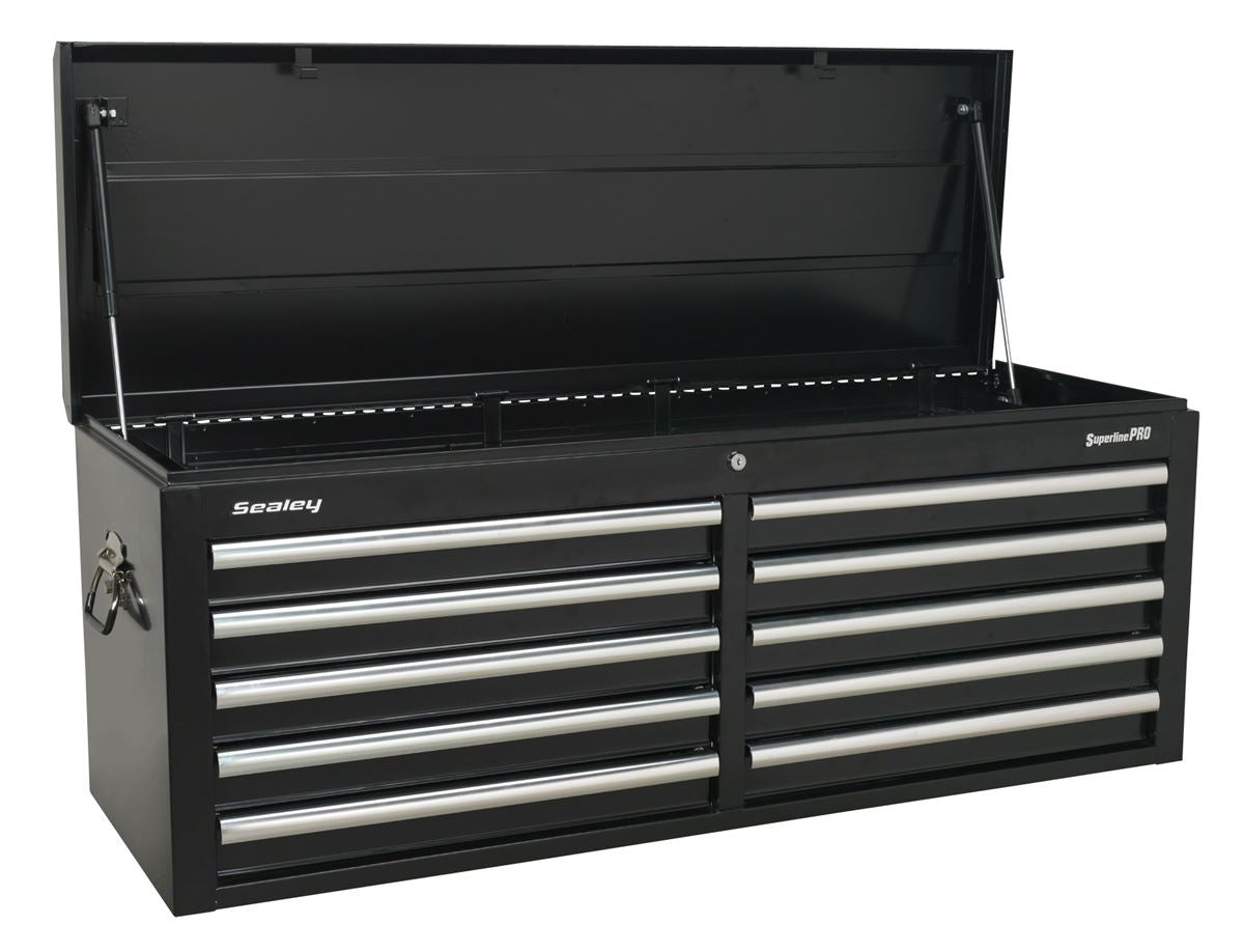 Sealey Topchest 10 Drawer with Ball-Bearing Slides - Black AP5210TB
