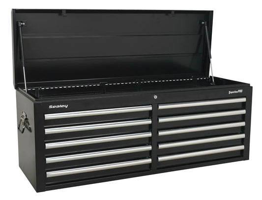 Sealey Topchest 10 Drawer with Ball-Bearing Slides - Black AP5210TB