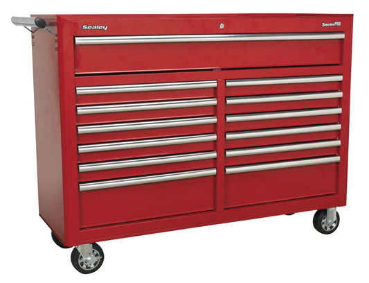 Sealey Rollcab 13 Drawer with Ball-Bearing Slides - Red AP5213T
