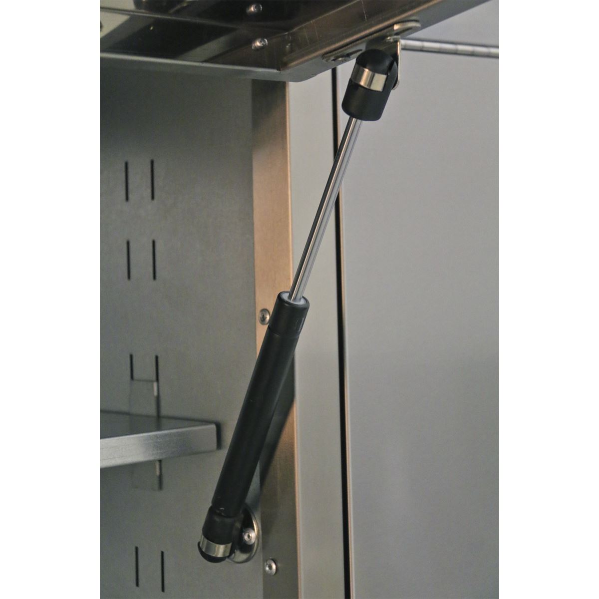 Sealey Mobile Stainless Steel Tool Cabinet 10 Drawer with Backboard & 2 Wall Cupboards AP5520SS