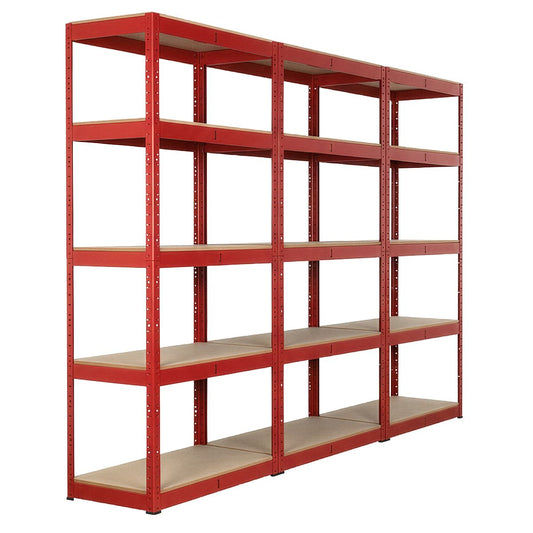 Sealey Racking Unit with 5 Shelves 350kg Capacity Per Level - Set of 3 AP6350COMBO1