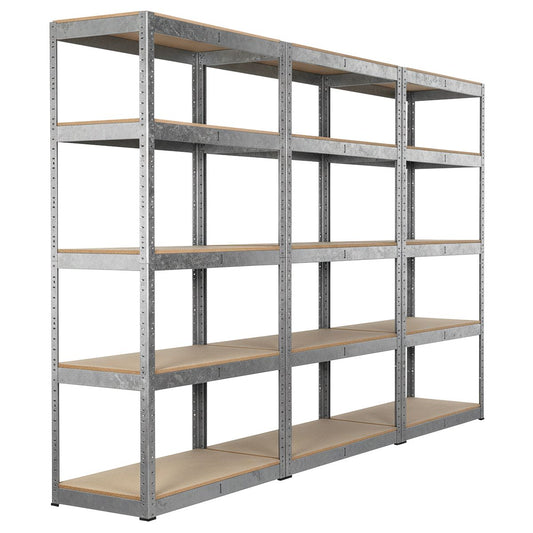 Sealey Racking Unit with 5 Shelves 350kg Capacity Per Level - Set of 3 AP6350GSCOMBO1