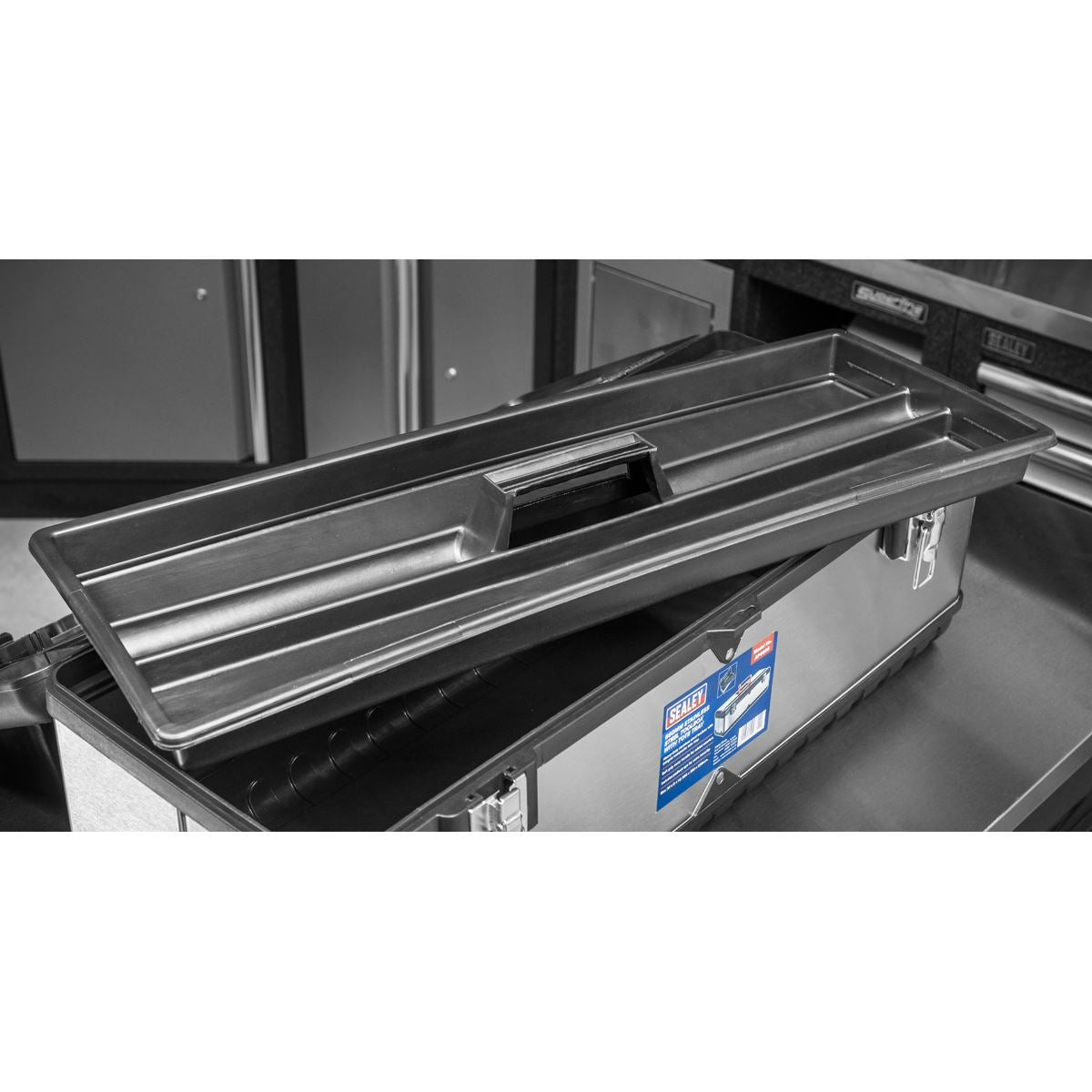 Sealey Stainless Steel Toolbox 660mm with Tote Tray AP660S