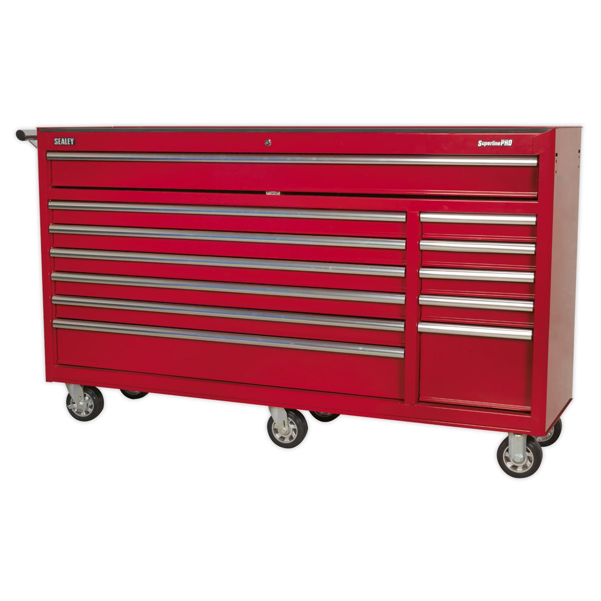 Sealey Rollcab 12 Drawer with Ball-Bearing Slides Heavy-Duty - Red AP6612