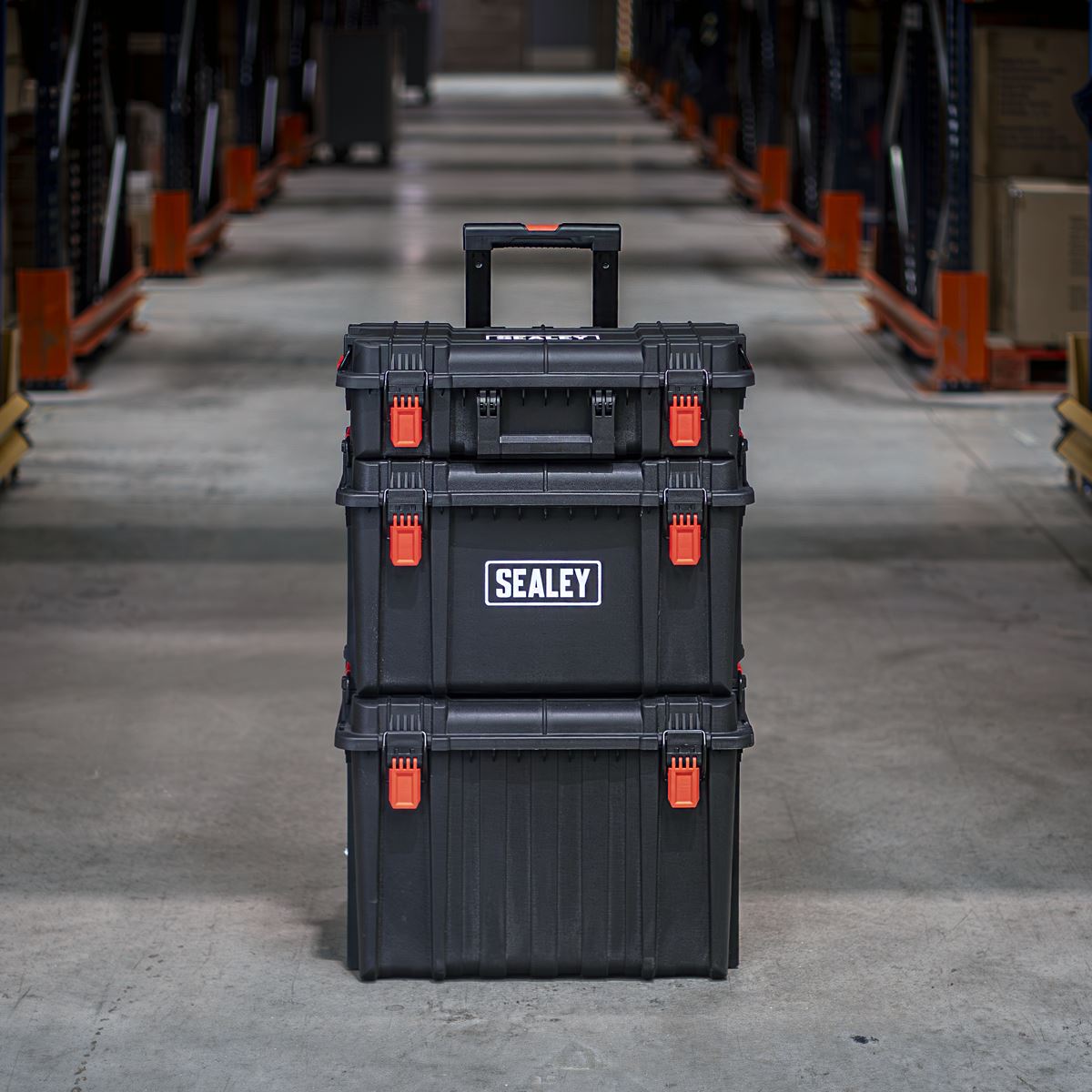 Sealey Mobile Storage System Set 3pc Heavy Duty Plastic 560 x 460 x 890mm AP890