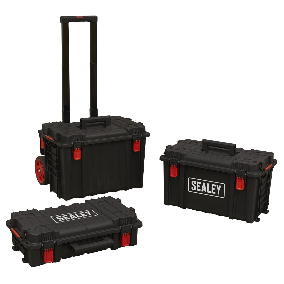 Sealey Mobile Storage System Set 3pc Heavy Duty Plastic 560 x 460 x 890mm AP890