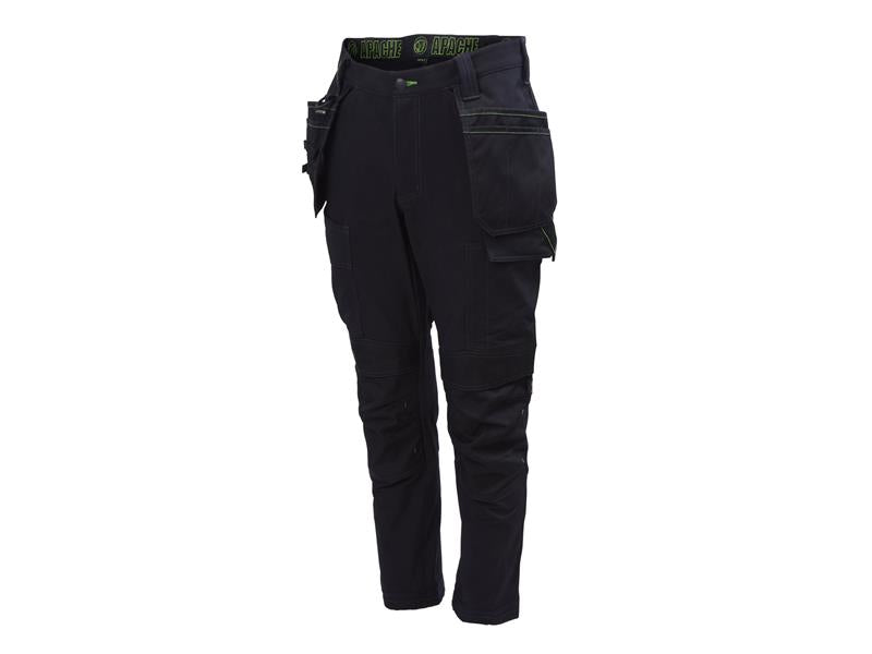 Apache Calgary Black Stretch Holster Trousers Waist 42in Leg 29in APACALG2942