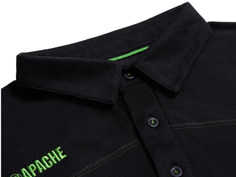 Apache Langley Black Performance Work Polo Shirt Medium 38/40in APALANGM