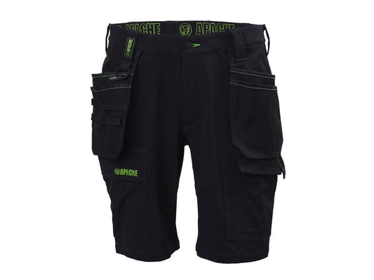 Apache Whistler Black Stretch Holster Work Shorts Waist 42in APAWHISTL42
