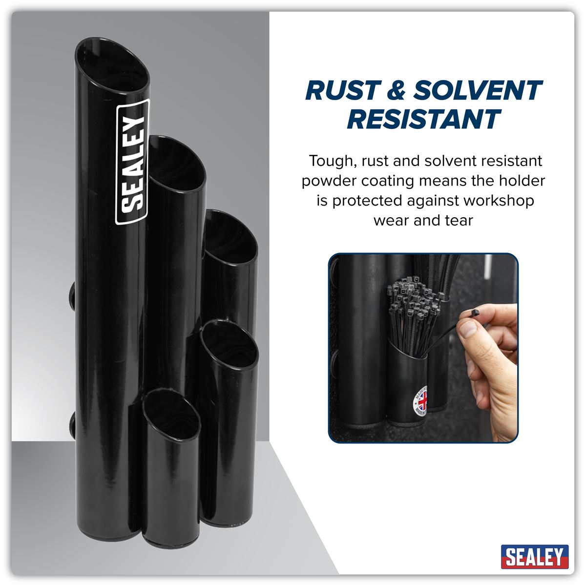 Sealey Large Magnetic Cable Tie Holder - Black APCTHBXL