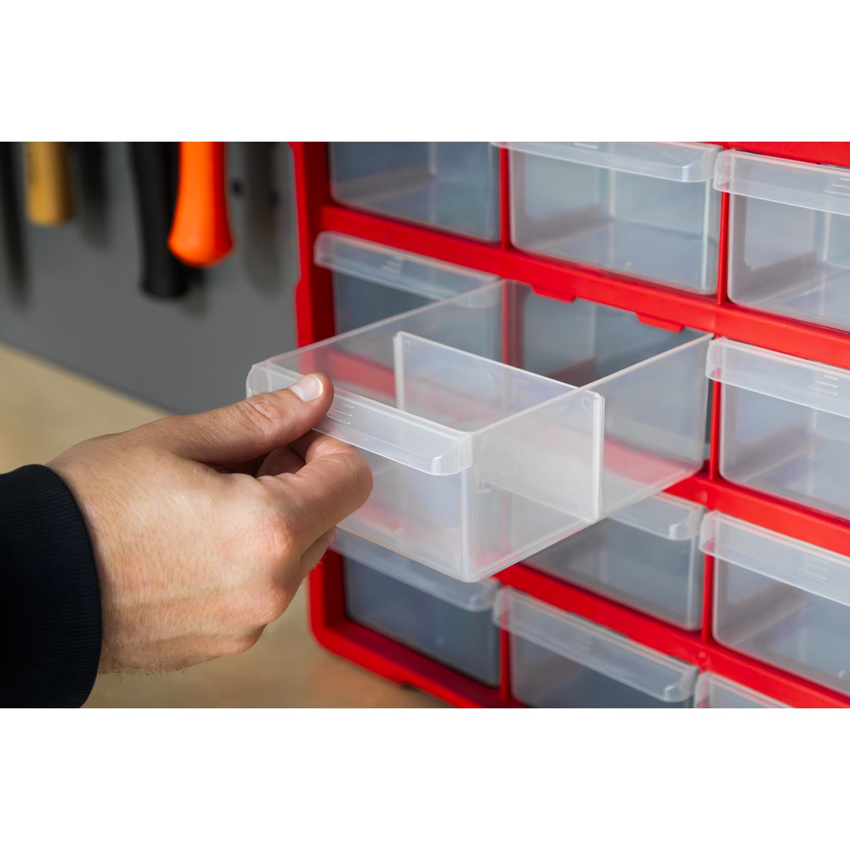 Sealey Cabinet Box 18 Drawer - Red/Black APDC18R