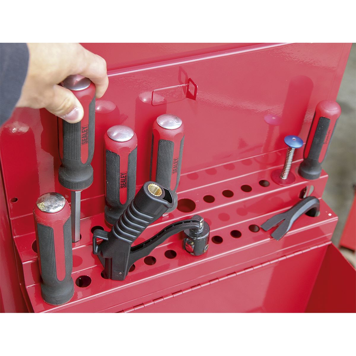 Sealey Side Cabinet for Long Handle Tools - Red APLHT