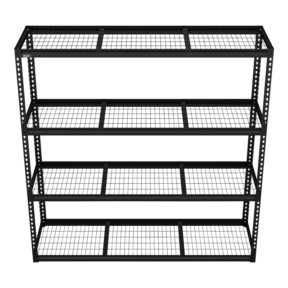 Sealey Heavy-Duty Modular Racking Unit with 4 Mesh Shelves 300kg Capacity APMR1