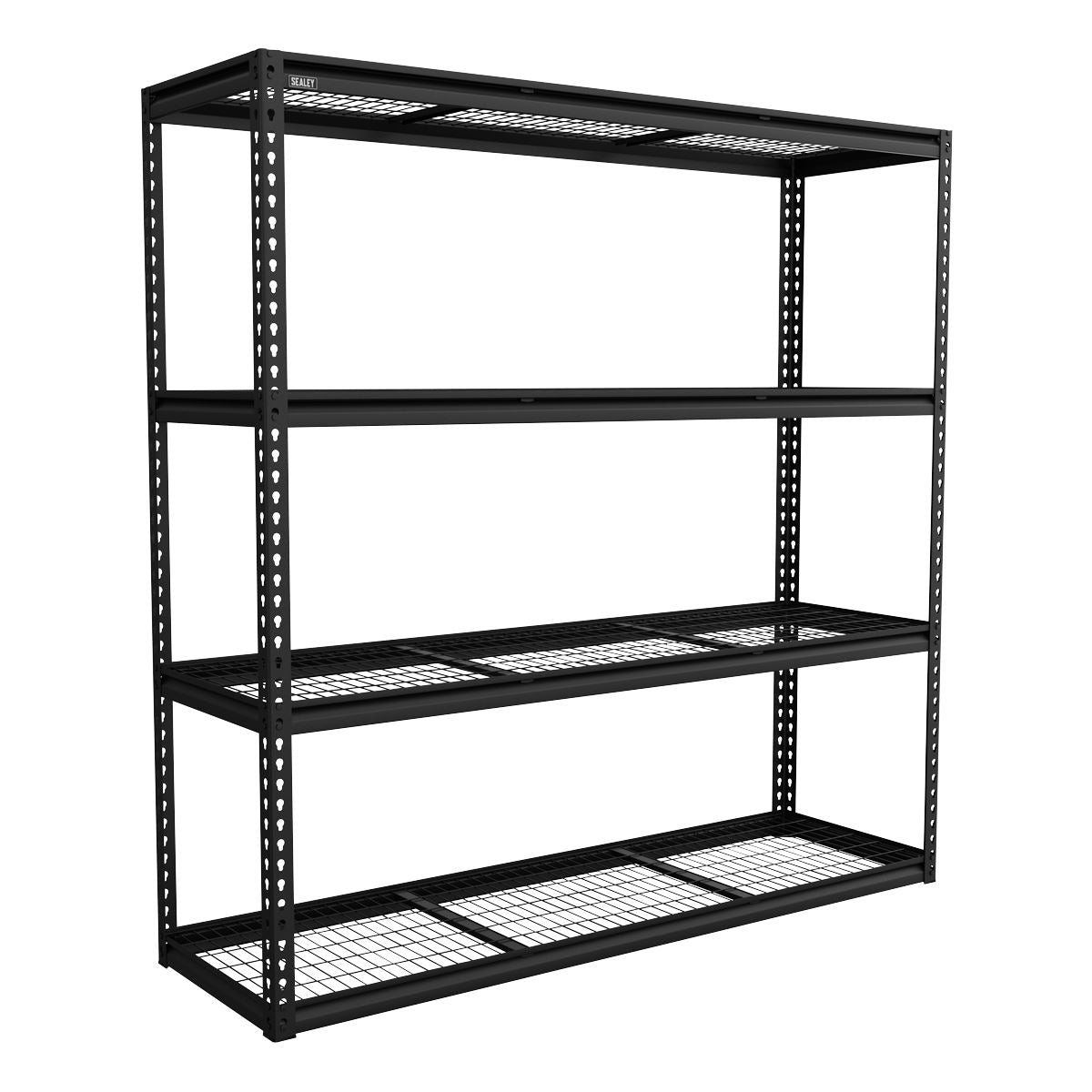 Sealey Heavy-Duty Modular Racking Unit with 4 Mesh Shelves 300kg Capacity APMR1