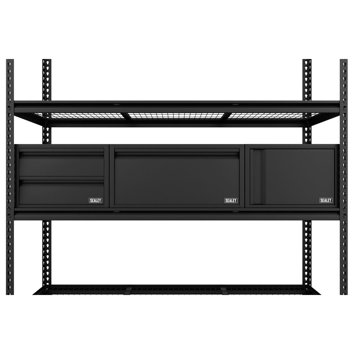 Sealey Heavy-Duty Modular Racking Kit with 3 Storage Units APMRCOMBO1