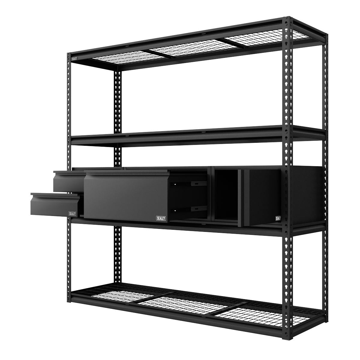 Sealey Heavy-Duty Modular Racking Kit with 3 Storage Units APMRCOMBO1