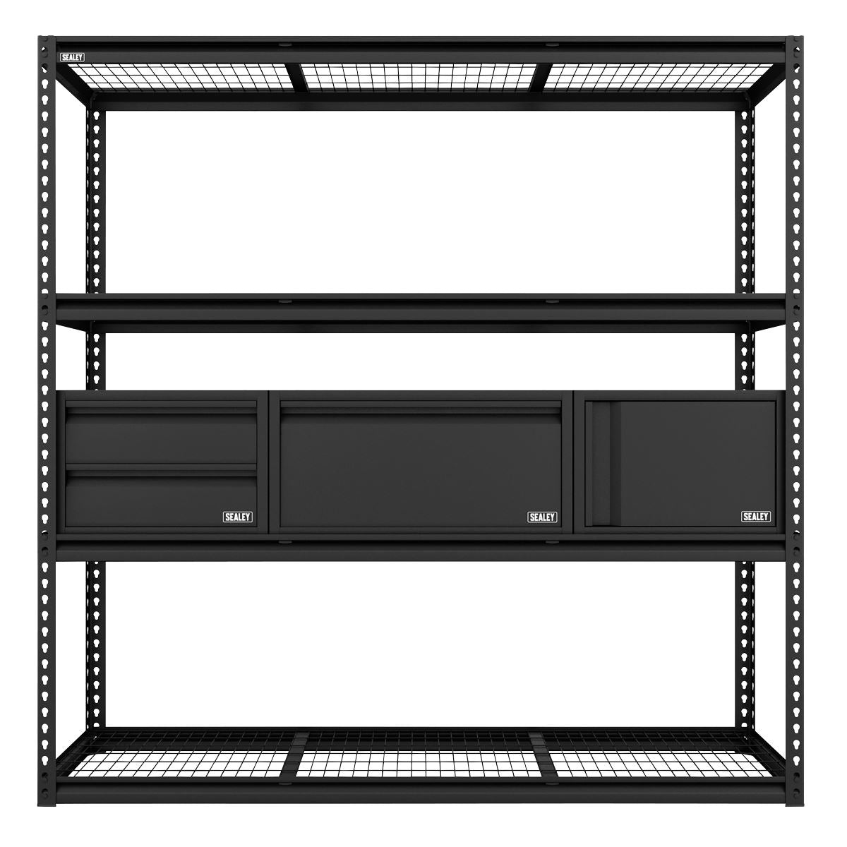Sealey Heavy-Duty Modular Racking Kit with 3 Storage Units APMRCOMBO1