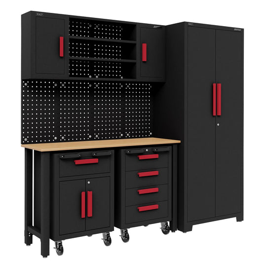 Sealey Tool Storage System With 2 Mobile Trolleys 2070 x 472 x 1925 APMS12OP