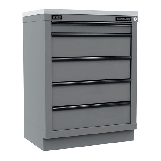 Sealey Superline Modular Cabinet 5 Drawer 680 x 460 x 910mm Soft Close APMS35BE