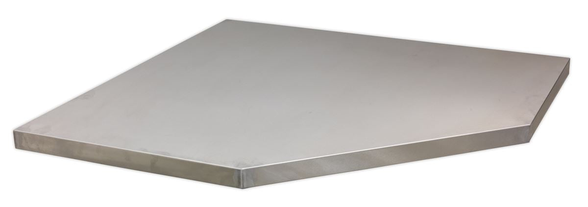 Sealey Stainless Steel Worktop for Modular Corner Cabinet 865mm APMS60SS