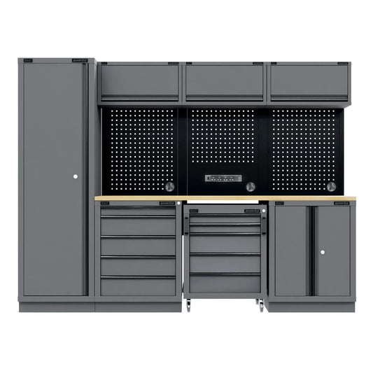 Sealey Superline Black Storage System Rubber Wood Worktop 2.64m APMSBESTACK02W