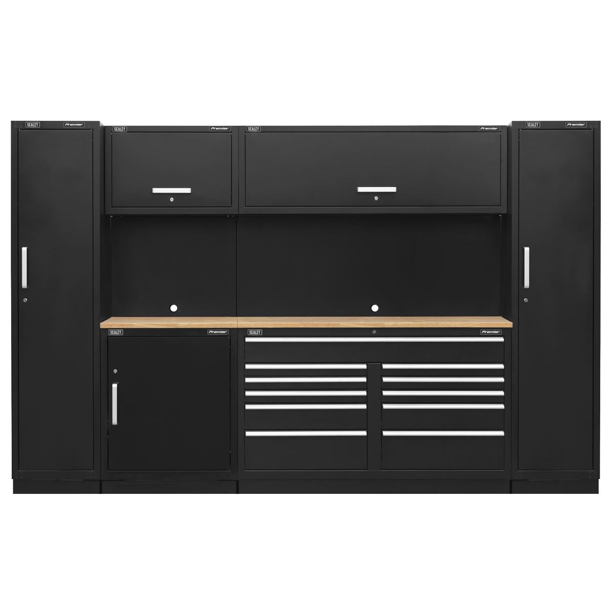 Sealey Premier 3.55m Tool Storage System Pressed Wood Worktop APMSCOMBO7W