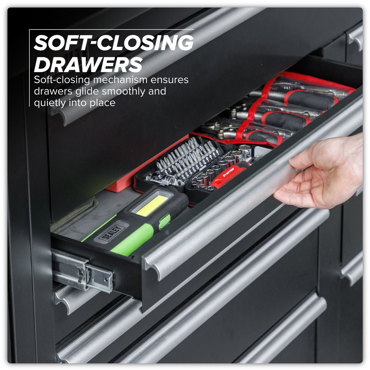 Sealey Premier 3.55m Tool Storage System Pressed Wood Worktop APMSCOMBO7W