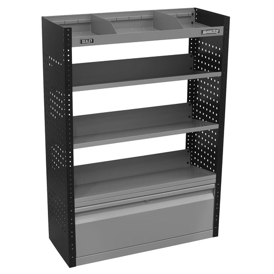 Sealey Modular Slanted Shelf Van Storage System Steel Construction APMSVCOMBO2