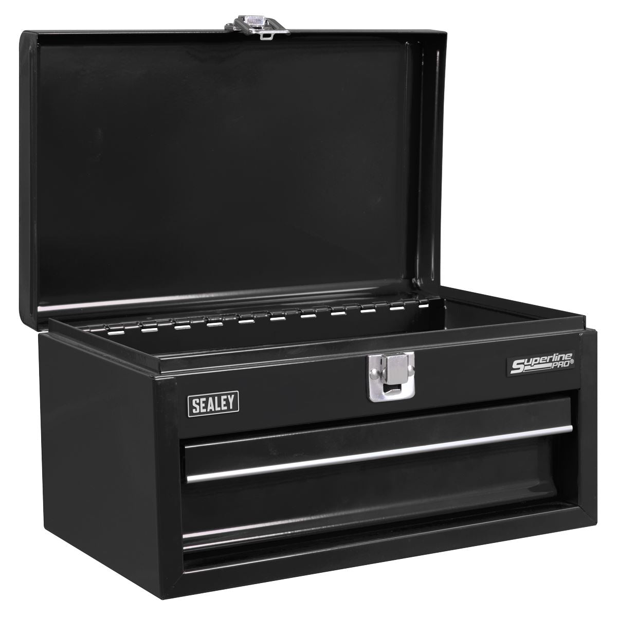 Sealey 1 Drawer Mini Steel Toolbox Black 260 x 166 x 142mm APMTB2