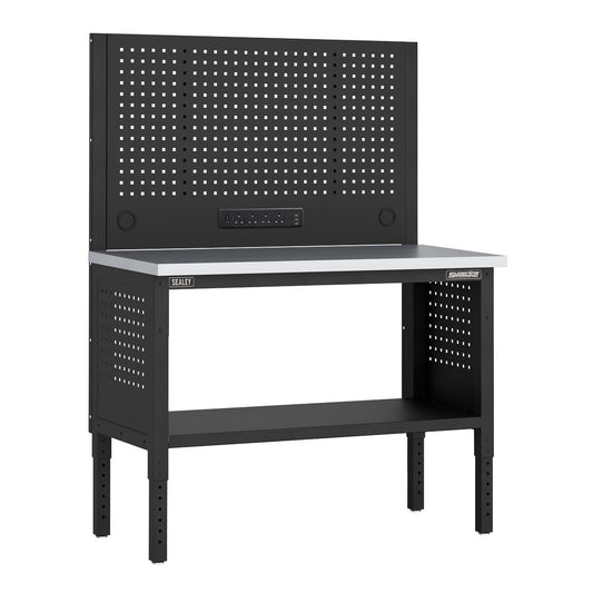 Sealey Modular Workbench Pegboard Back Panel Stainles Top 1265mm APMWB50COMBOSS
