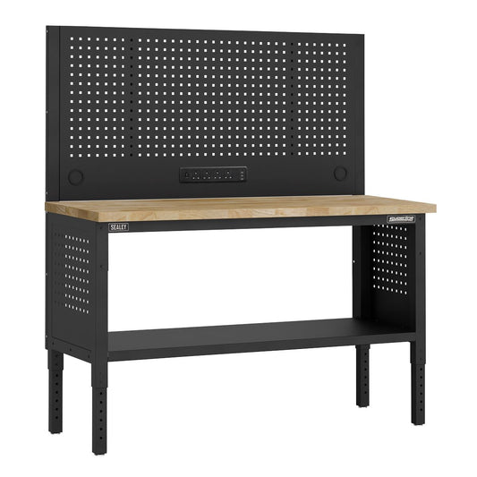 Sealey Modular Workbench Pegboard Back Panel Wood Worktop 1525mm APMWB60COMBOW